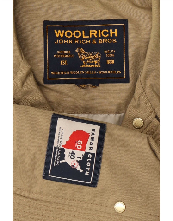 Woolrich Chaqueta utilitaria para mujer Reino Unido 44 Algodón caqui mediano