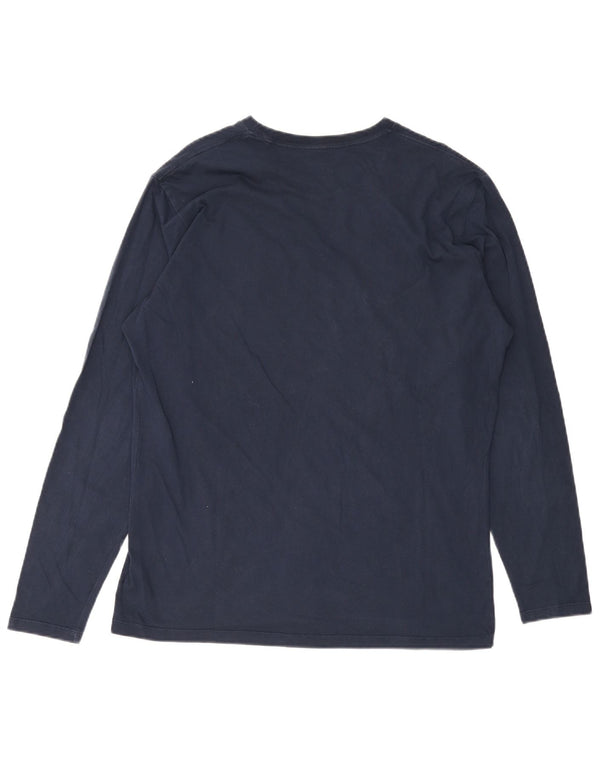 PEPE JEANS Top gráfico de ajuste regular para hombre Manga larga XL Algodón azul marino