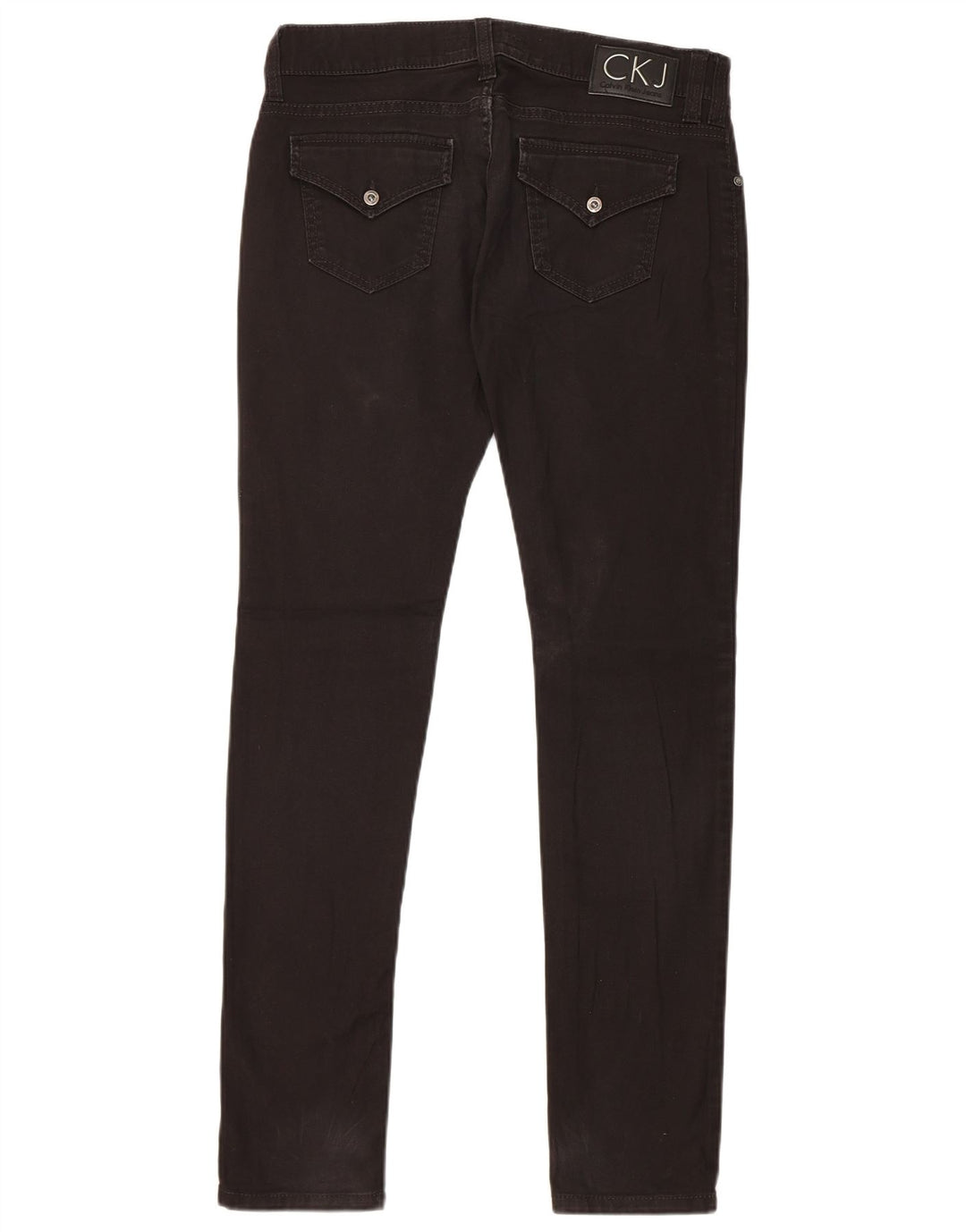 Vaqueros ajustados para mujer Calvin Klein W30 L31 Algodón negro