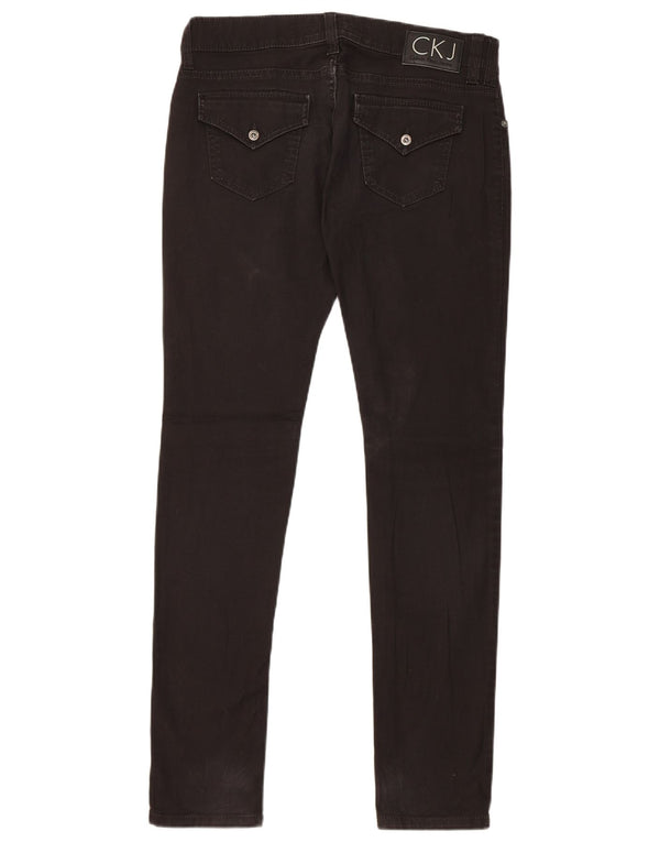 Vaqueros ajustados para mujer Calvin Klein W30 L31 Algodón negro