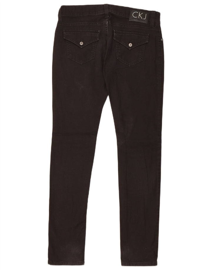 Vaqueros ajustados para mujer Calvin Klein W30 L31 Algodón negro