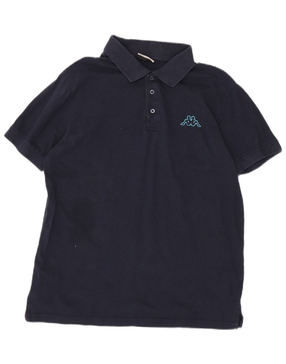 Polo Kappa Hombre Algodón Azul Marino Mediano