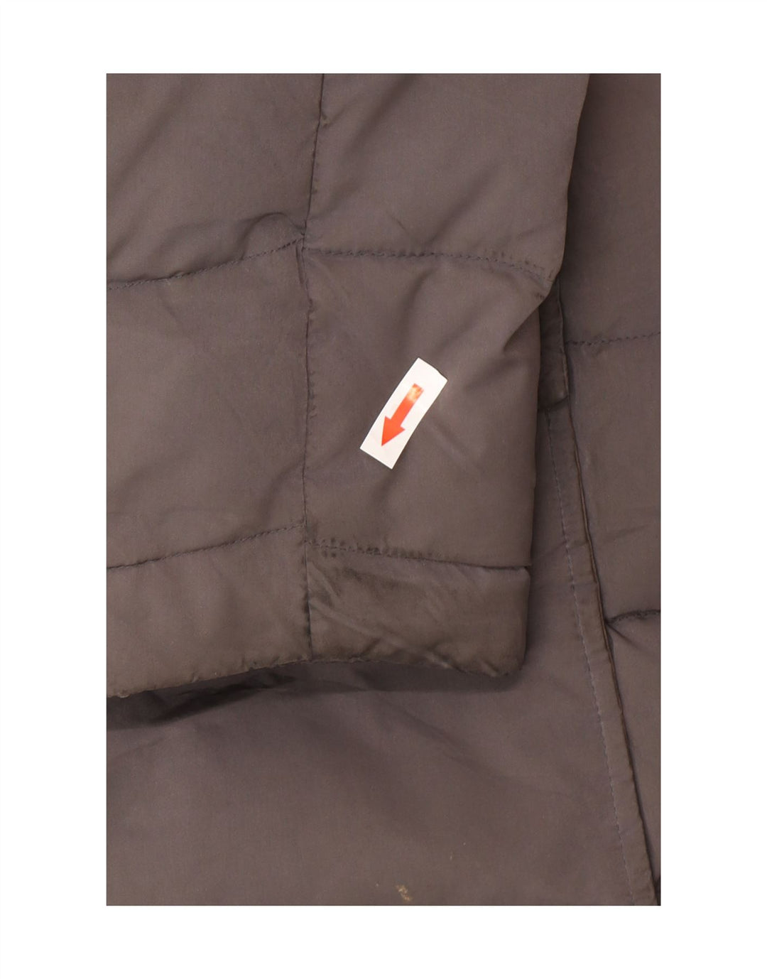 Massimo Dutti Abrigo Acolchado Con Capucha Mujer UK 40 Large Gris Poliéster
