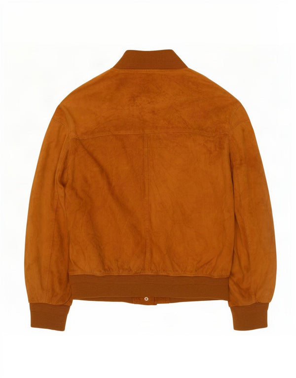 Chaqueta bomber de ante para hombre Evolution UK 44 2XL Cuero beige