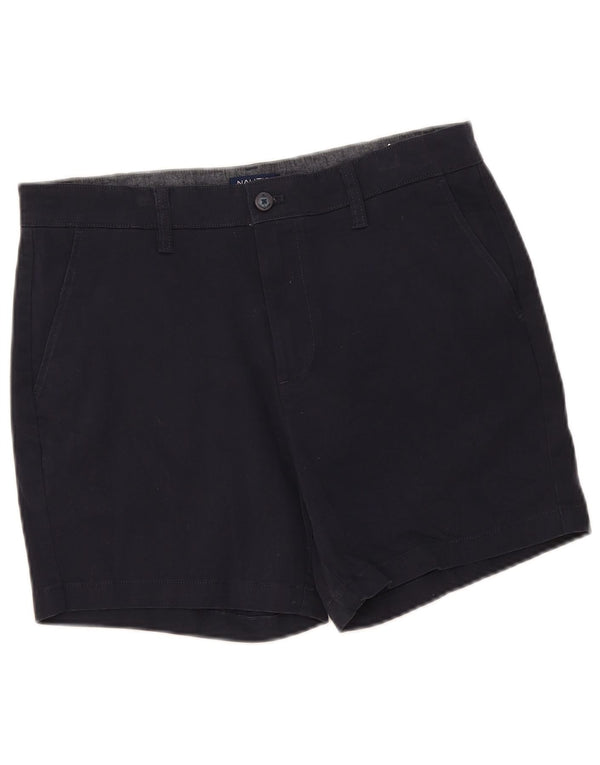 Nautica Pantalones cortos chinos de corte clásico para hombre W32 Algodón azul marino mediano