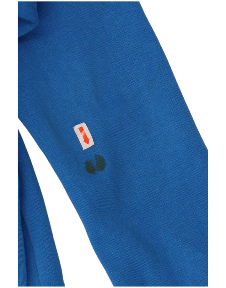 PUMA Sudadera con capucha gráfica para niñas 13-14 años Algodón azul