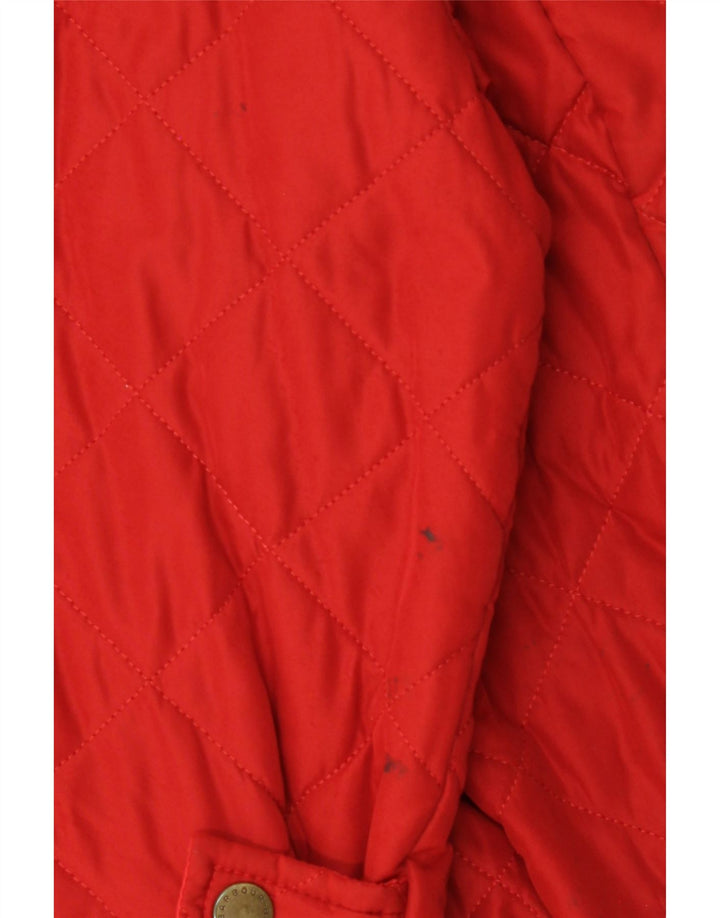 BARBOUR Mens Quilted Jacket UK 36 Small Red Vintage Barbour and Second-Hand Barbour from Messina Hembry 