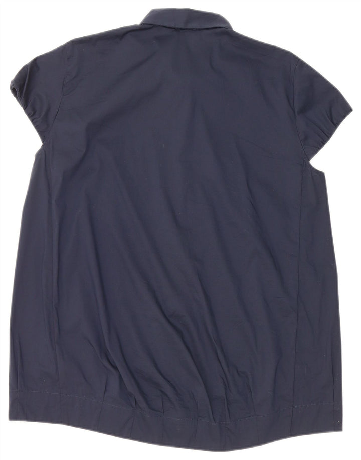 Henry s Blusa de manga corta para mujer IT 44 Azul marino mediano