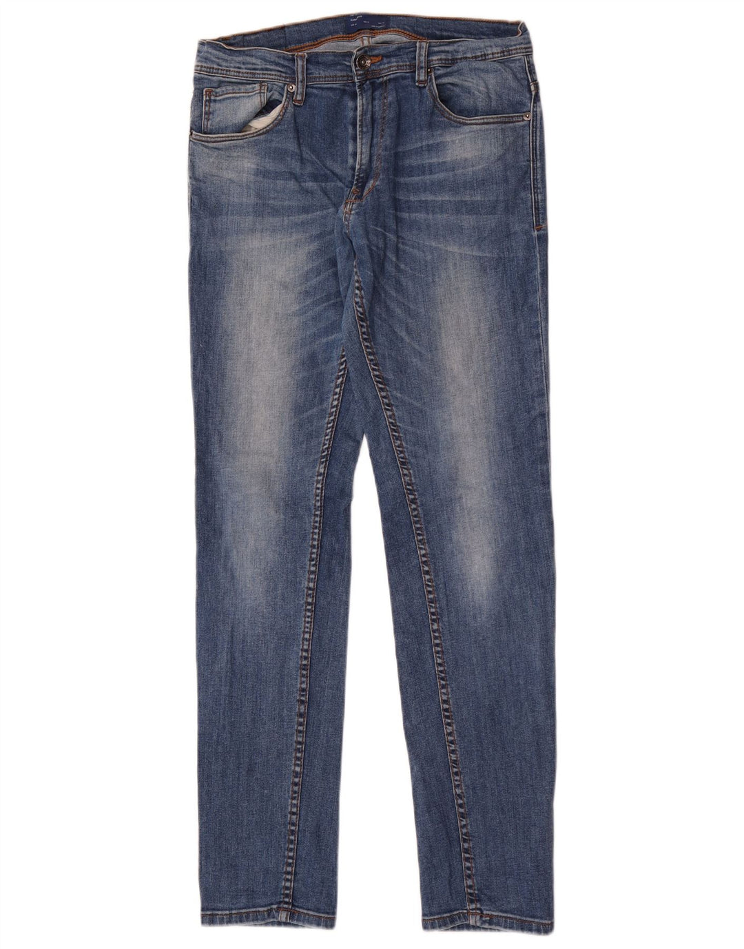 Zara Mens Slim Jeans EU 40 Medium W31 L32 Algodón Azul