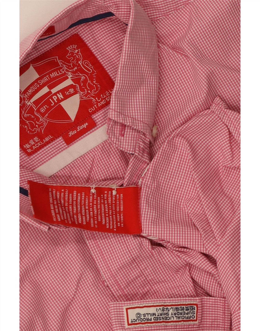 Superdry Camisa De Manga Corta De Algodón A Cuadros Rosa Grande Para Hombre
