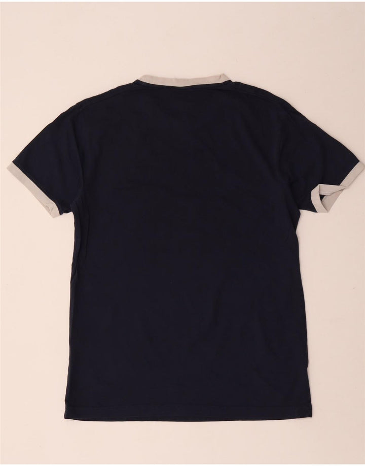 Ellesse Hombre Camiseta Gráfica Top Medium Azul Marino Algodón
