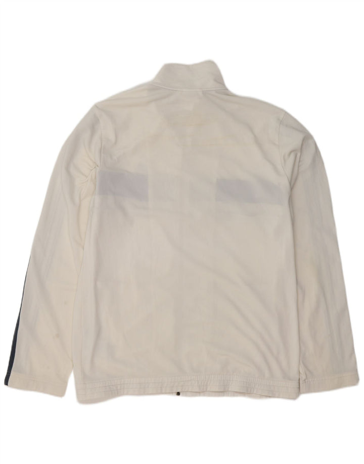 ADIDAS Hombre Chándal Top Chaqueta Mediano Blanco Colorblock Poliéster