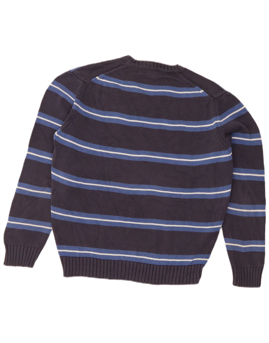 Zara Hombre Jersey Con Cuello En V Jersey Grande Gris Rayas