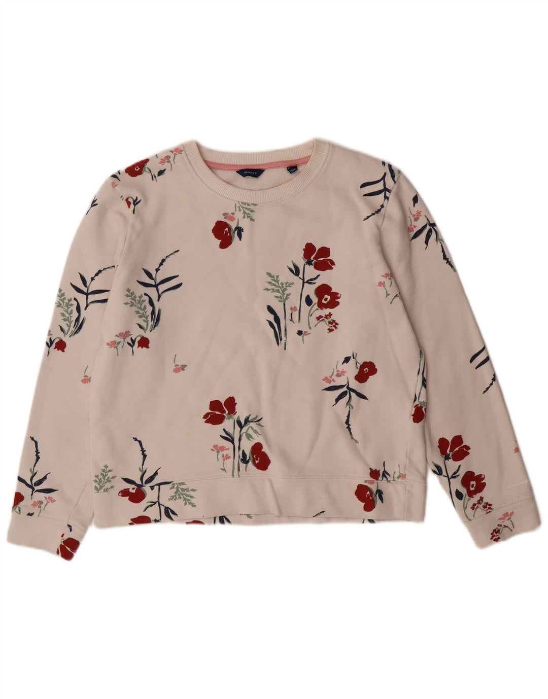 GANT Sudadera corta con estampado gráfico para niña 13-14 años Mediana Blanco Floral