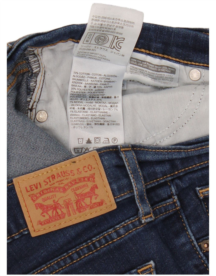 Vaqueros Levi's Mujer 714 Rectos W28 L27 Algodón Azul