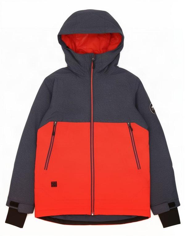 Quiksilver Chaqueta de esquí con capucha para niños 11-12 años Grande Nylon color rojo