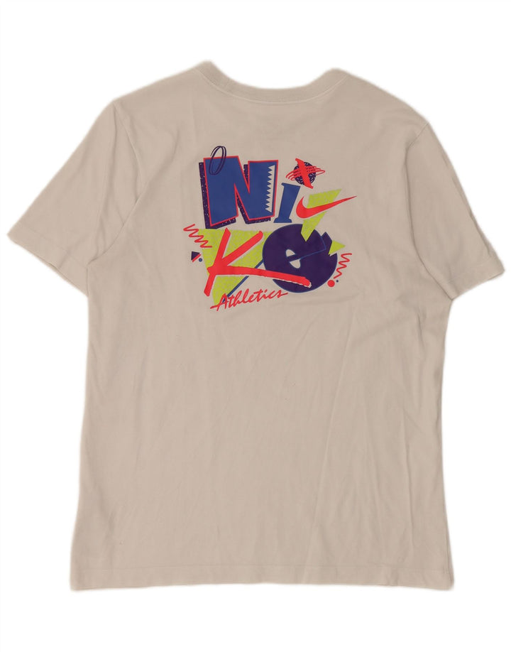 Nike Camiseta Dri Fit Graphic para Hombre Top Mediano de algodón Blanco