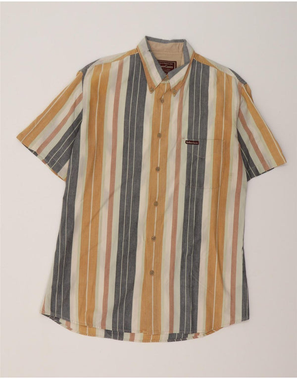 MARLBORO CLASSICS Camisa Manga Corta Hombre XL Algodón Rayas Multicolor
