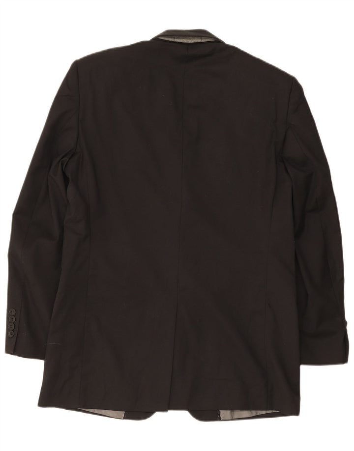 Pierre Cardin Chaqueta tipo blazer de corte regular con 3 botones para hombre UK 38 Medium Black