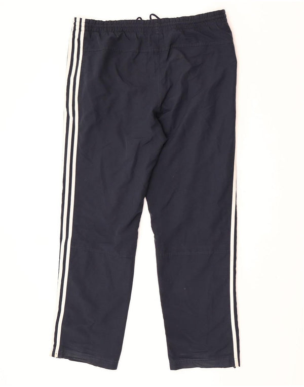 Adidas Mens Tracksuit Trousers Medium Navy Blue Polyester