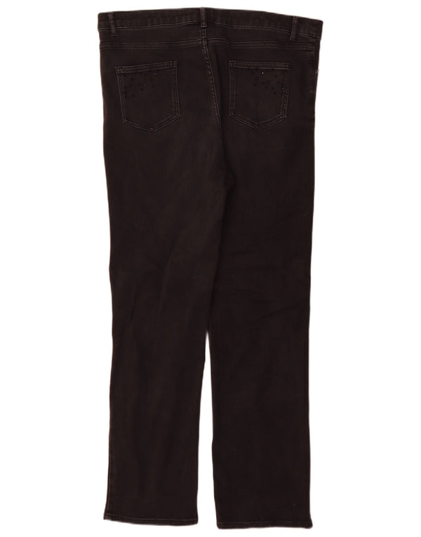 Marks & Spencer Vaqueros rectos Per Una para mujer UK 46 Large W34 L30 Negro