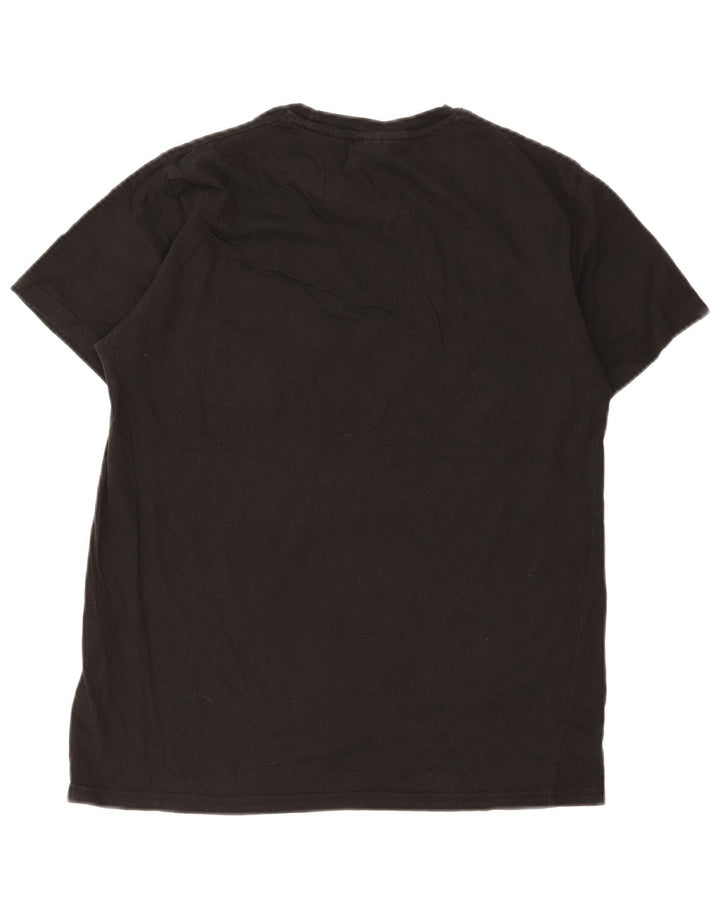 Pierre Cardin Camiseta Hombre Top Medium Negro Algodón