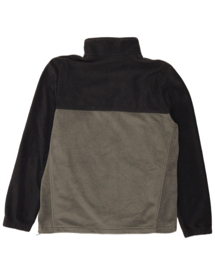 Columbia Chaqueta polar para hombre UK 40 Large Gris Colorblock Poliéster
