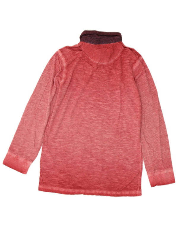 Marlboro Classics Polo de rugby de manga larga para niño 9-10 años Moteado rojo