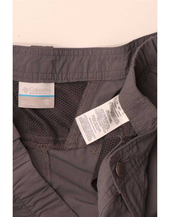 Columbia Pantalones cortos cargo para hombre W36 Nylon gris grande