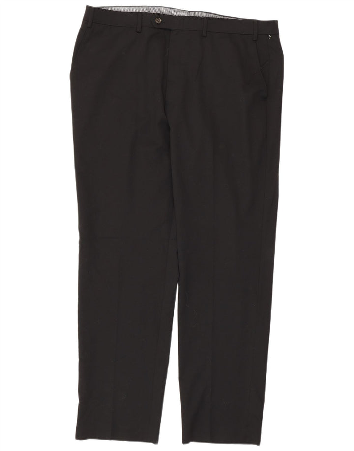CHAPS Pantalón de traje recto para hombre W40 L31 Negro