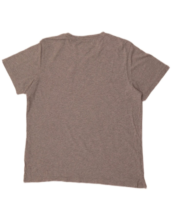 Tommy Hilfiger Camiseta para mujer Top UK 20 2XL Algodón moteado gris