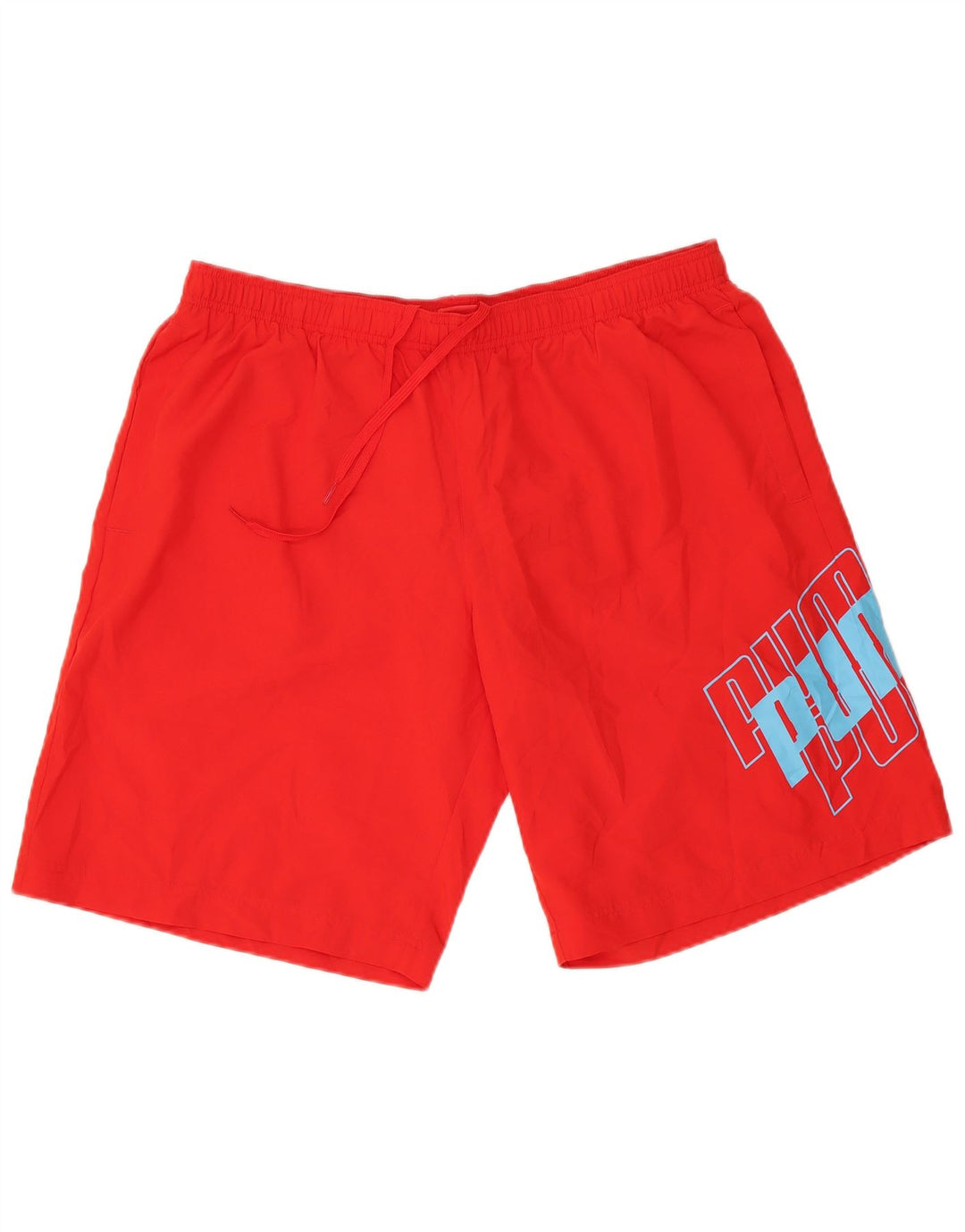 Puma Pantalones cortos deportivos gráficos para hombre XL Poliéster rojo