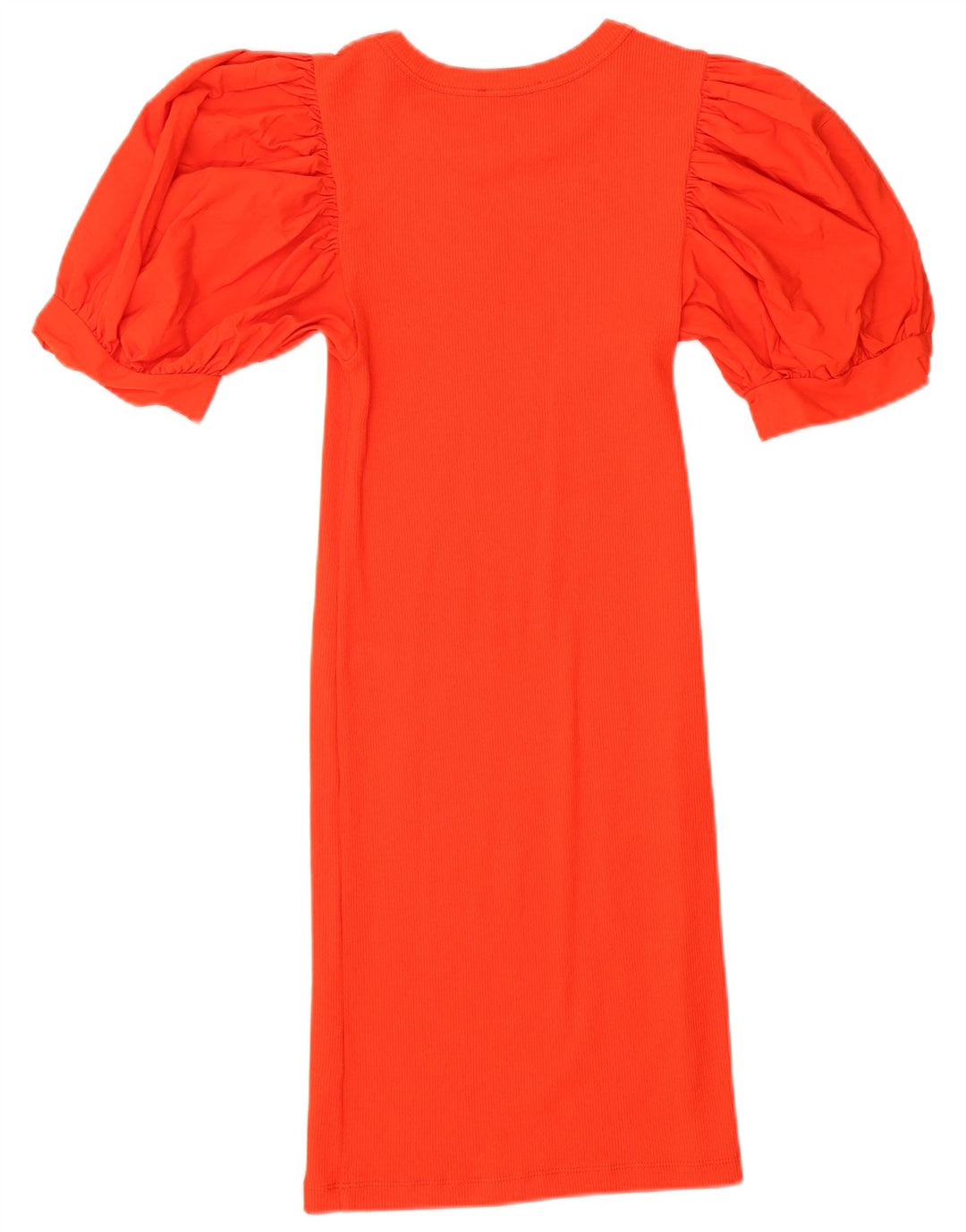 Zara Vestido Ajustado Mujer UK 8 Small Naranja