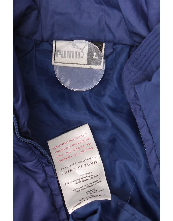 Puma Chaqueta acolchada para hombre UK 40 Large Poliamida azul marino