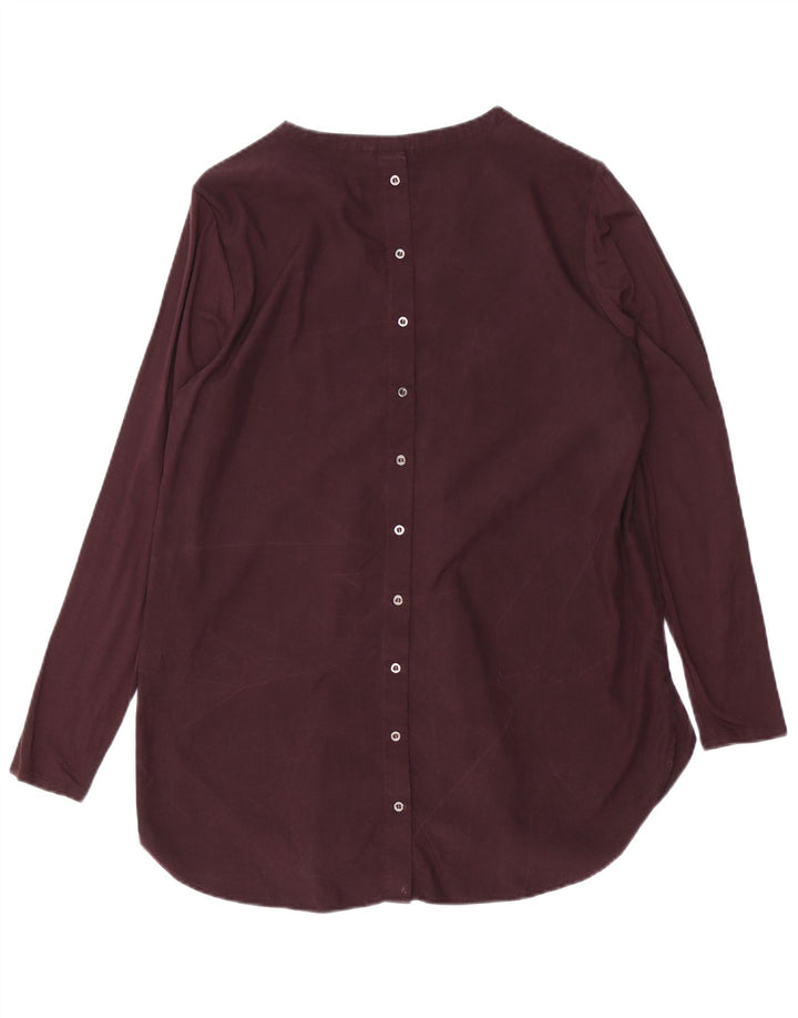 MINT VELVET Top tipo túnica para mujer UK 40 Grande Poliéster burdeos