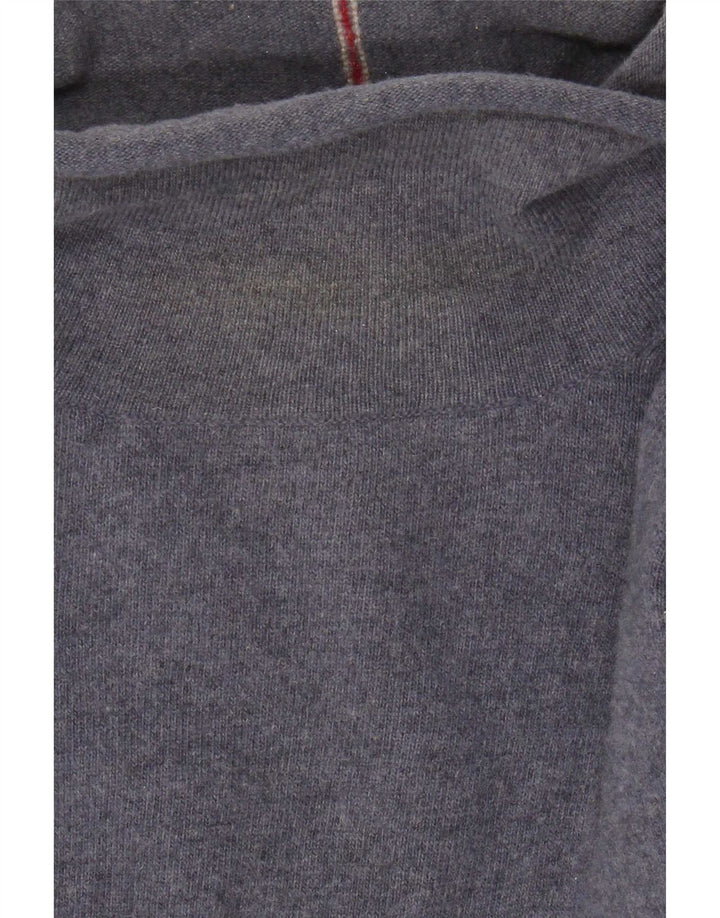 Jersey con cuello vuelto para hombre de lana de cordero azul grande de White Stuff