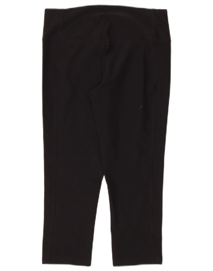 Nike - Leggings capri Dri Fit para mujer, talla 10, poliéster negro pequeño