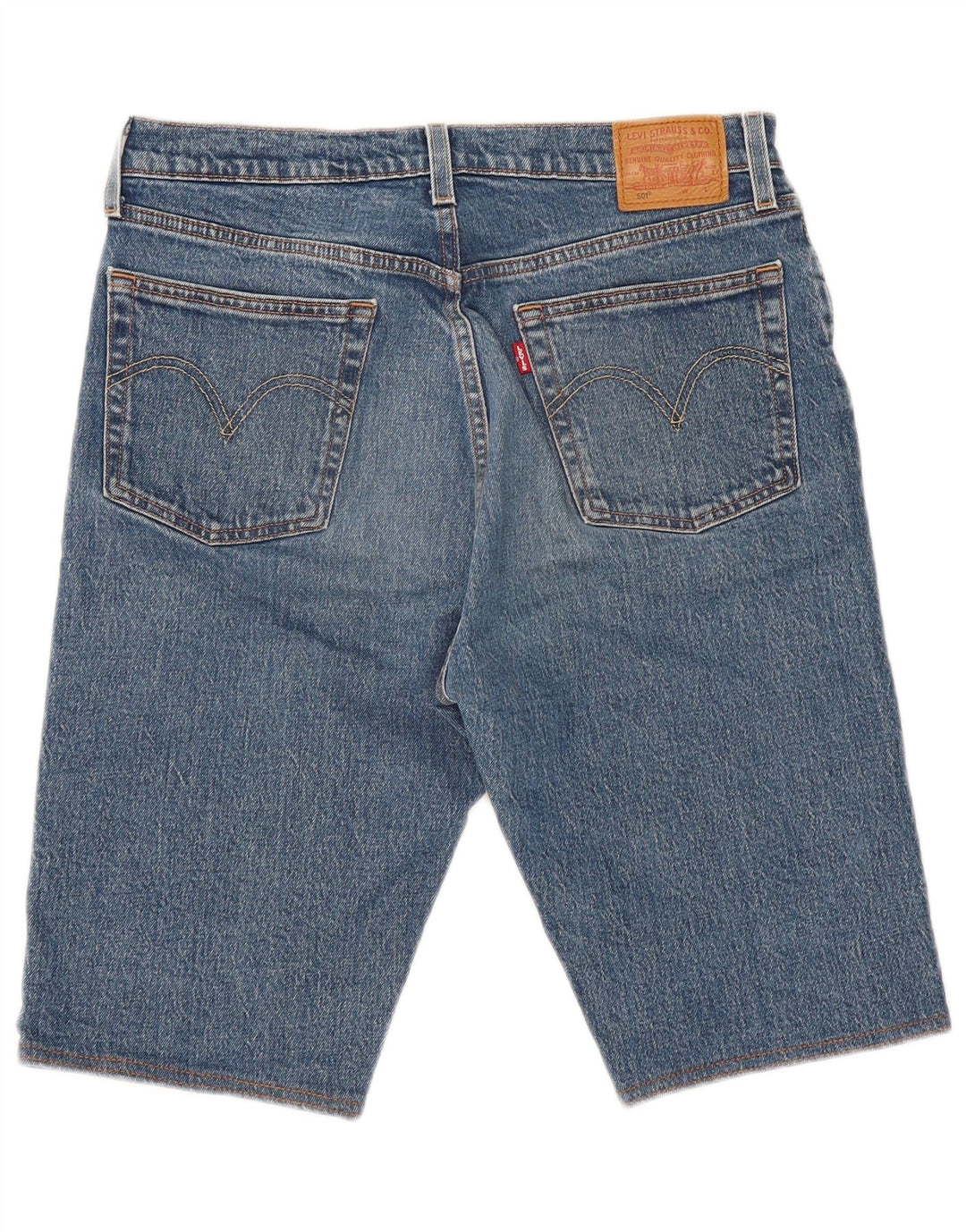 LEVI'S Mens 501 pantalones cortos de mezclilla W30 azul medio