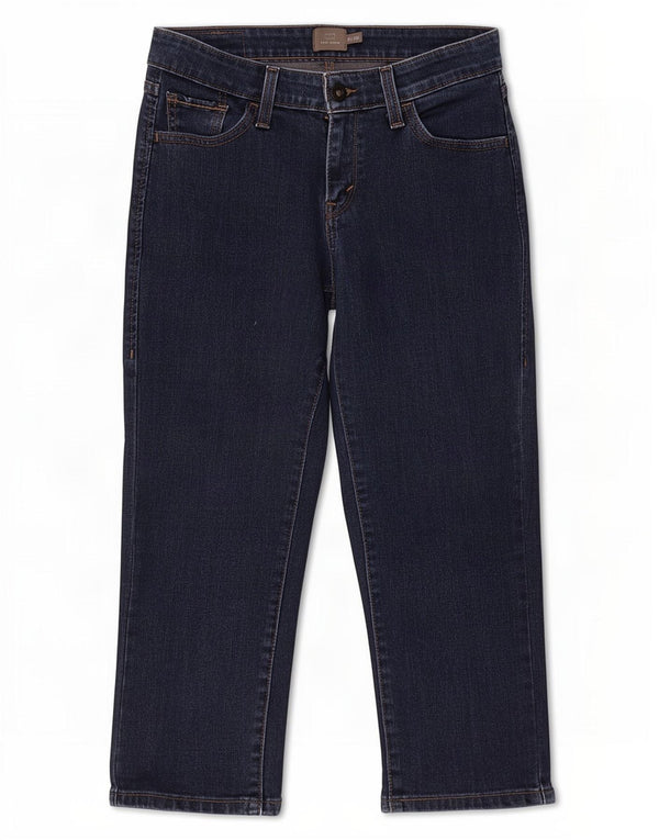 Levi's Demi Curve Capri Jeans para mujer US 2 XS W26 L21 Azul marino Algodón