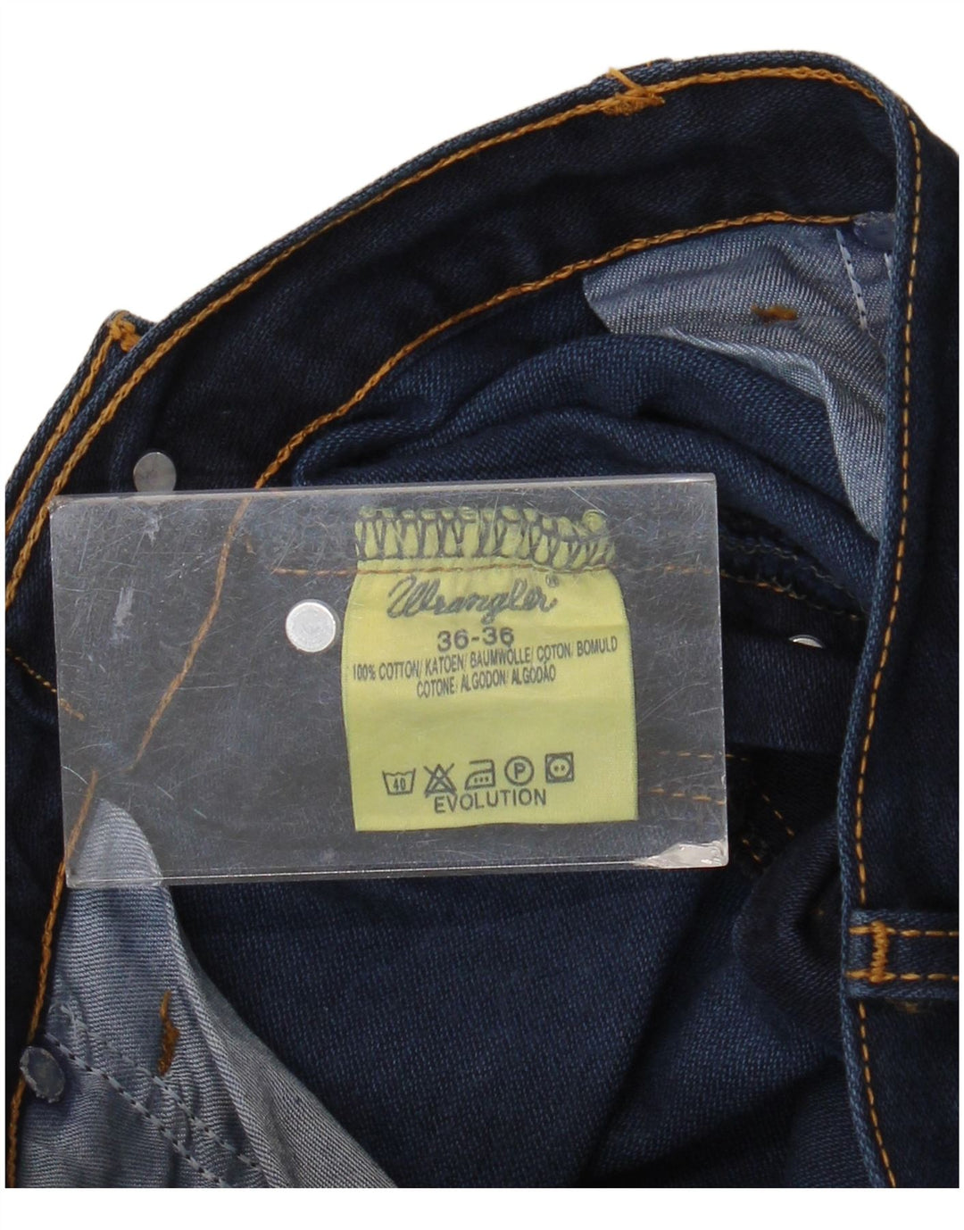 Wrangler Vaqueros rectos Evolution para hombre W36 L32 Algodón azul marino