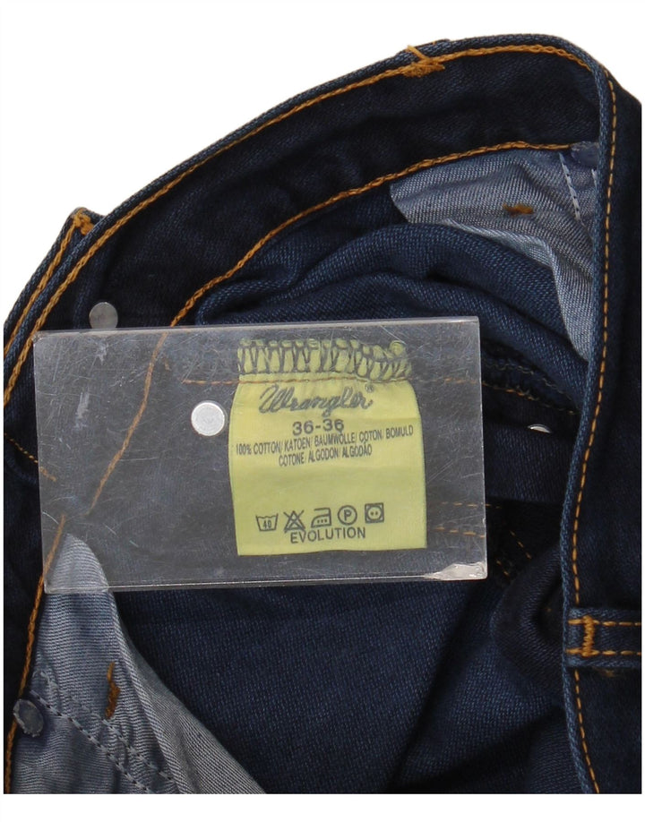 Wrangler Vaqueros rectos Evolution para hombre W36 L32 Algodón azul marino