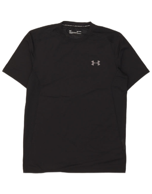 Under Armour Camiseta Heat Gear para hombre Top Mediano Poliéster negro