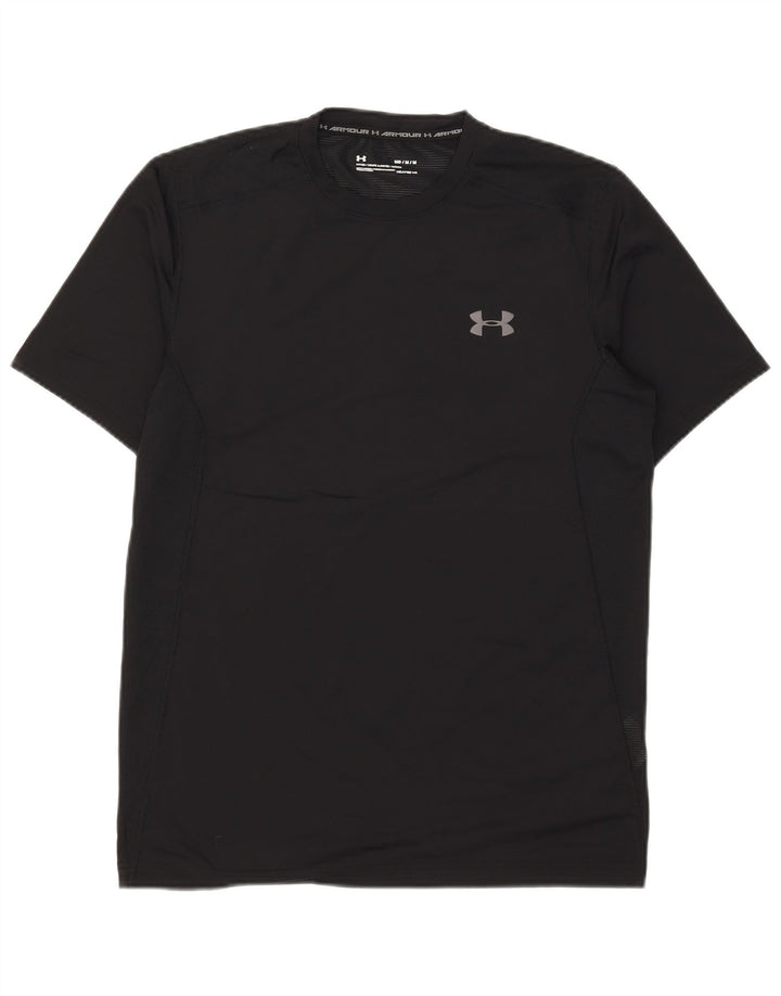 Under Armour Camiseta Heat Gear para hombre Top Mediano Poliéster negro