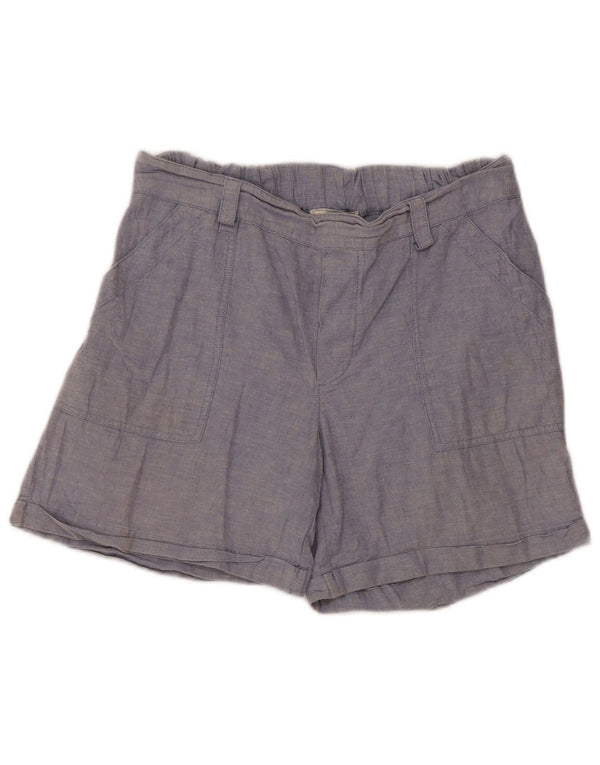 Pantalones cortos informales para mujer Fat Face UK 10 Small W30 Blue Linen