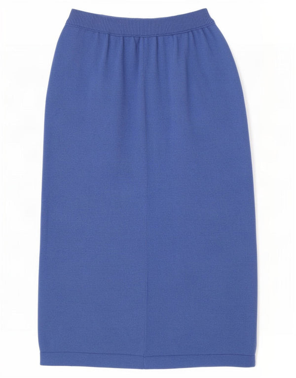 Chiara Bertani Falda Midi De Punto De Talle Alto W26 Small Blue Wool