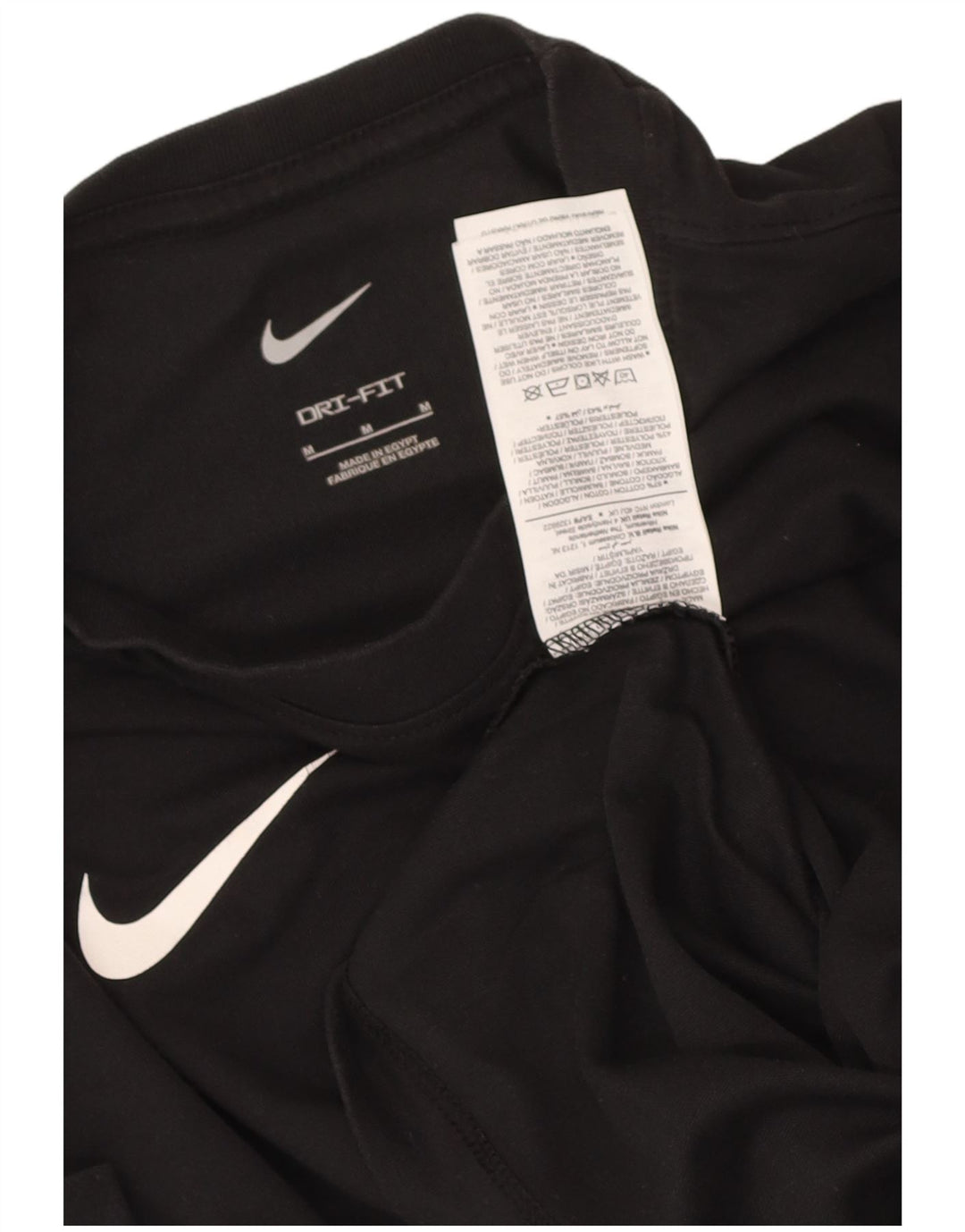 Camiseta Nike Dri Fit para hombre Top mediano de algodón negro