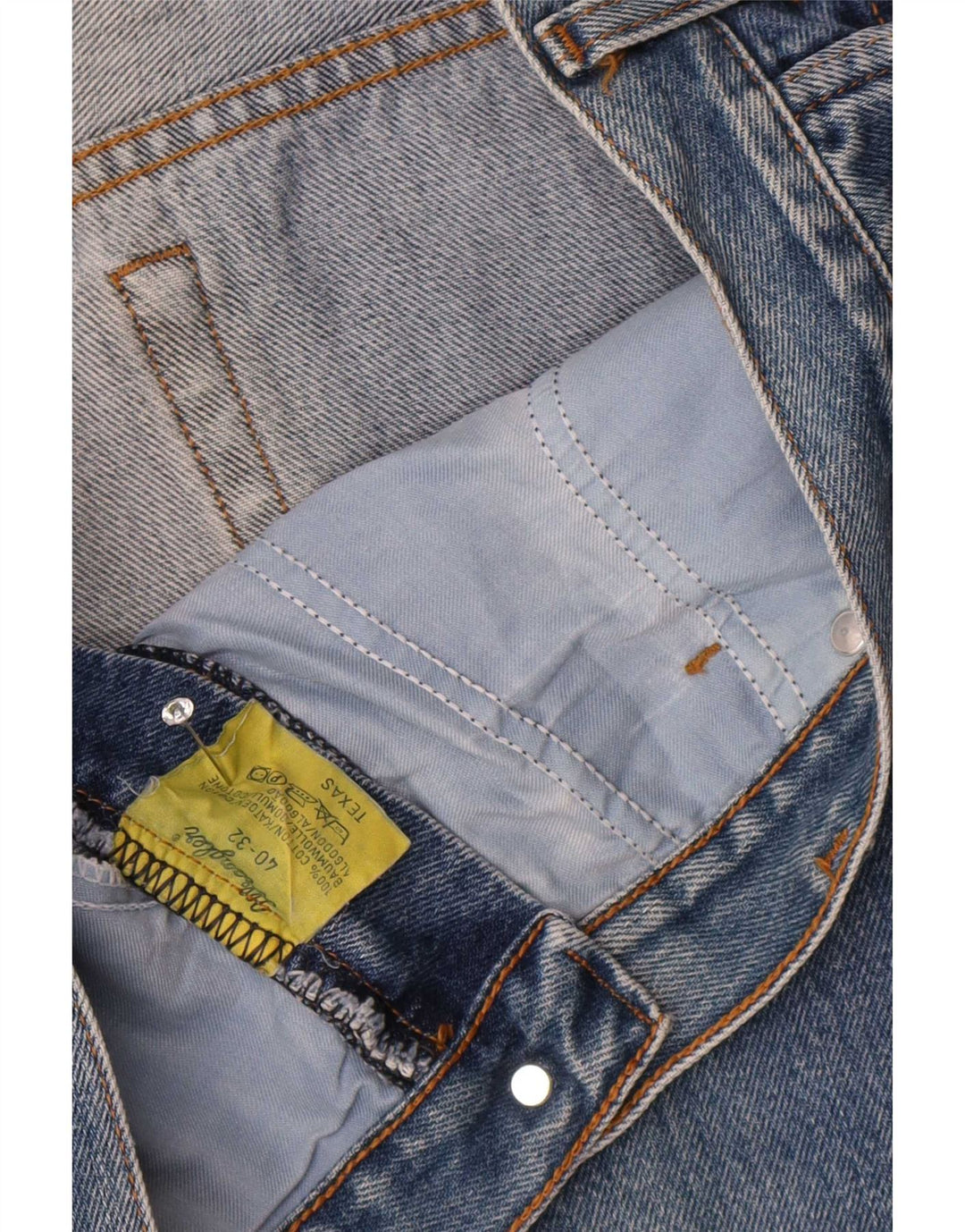 Wrangler Vaqueros rectos Texas para hombre W40 L32 Algodón azul