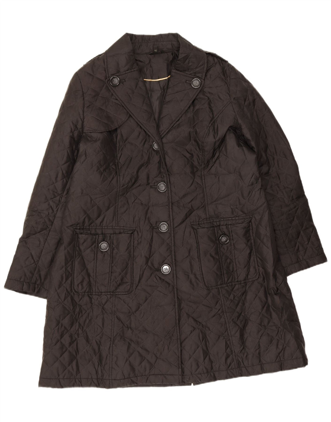 Marks & Spencer Abrigo acolchado para mujer UK 40 XL Poliéster negro