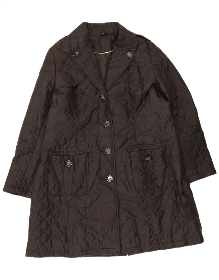 Marks & Spencer Abrigo acolchado para mujer UK 40 XL Poliéster negro