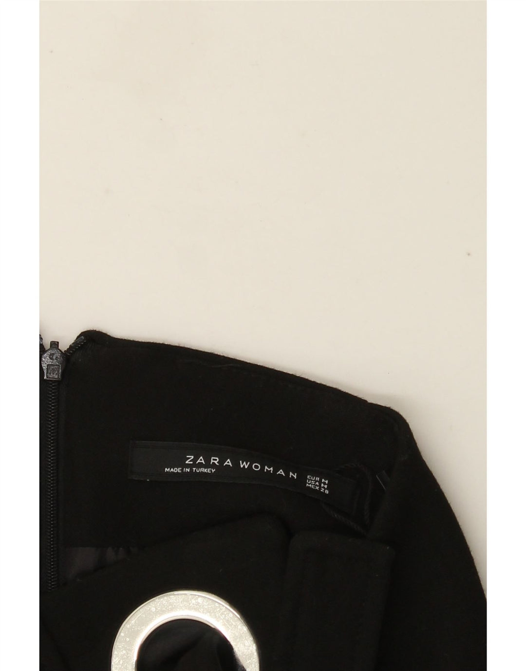 Zara Mujer Mini Falda Mediana W28 Negro